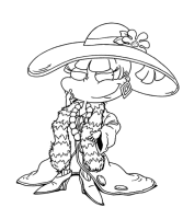 A coloring page of the rugrats
